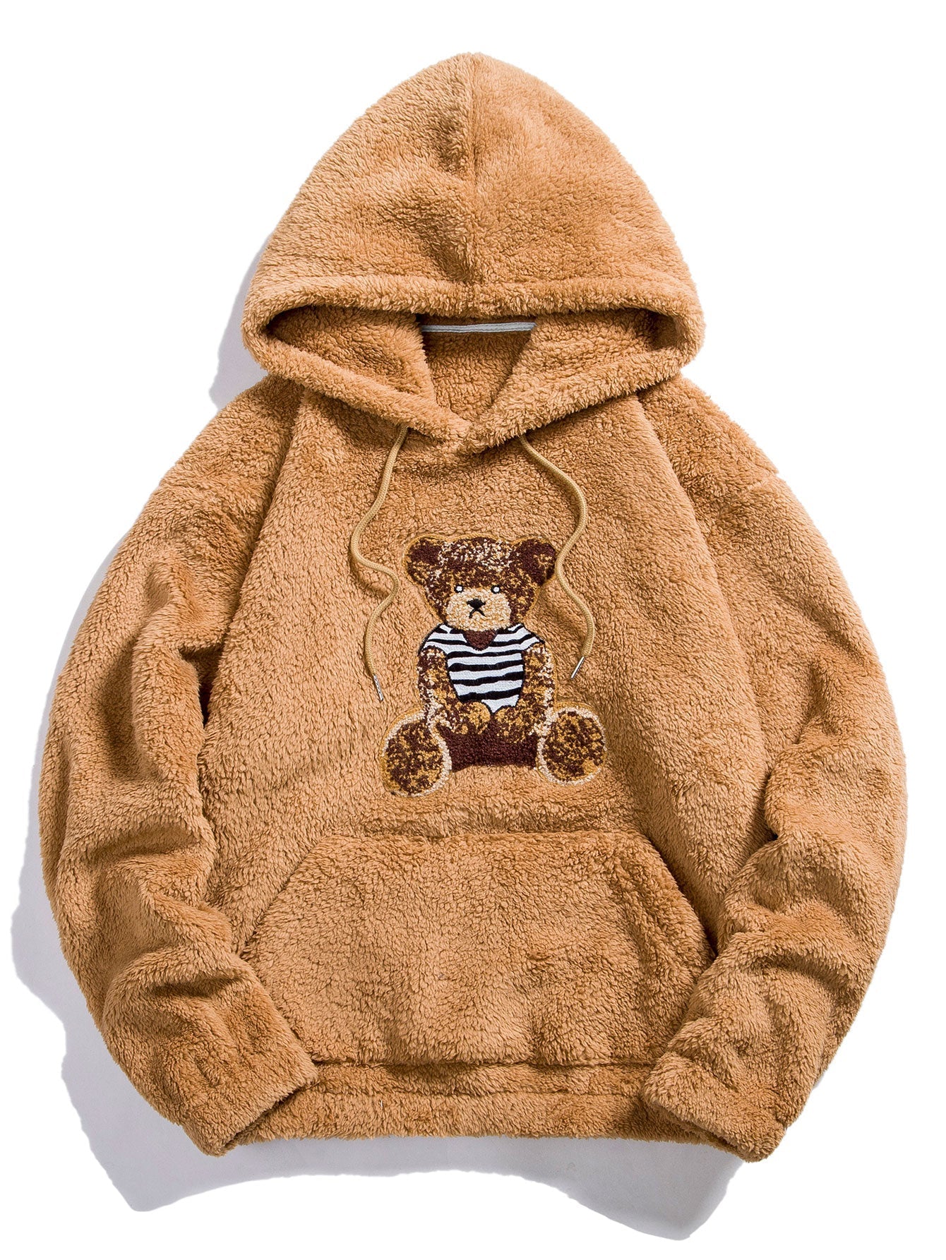 BARONBY Bear Embroidered Hoodie