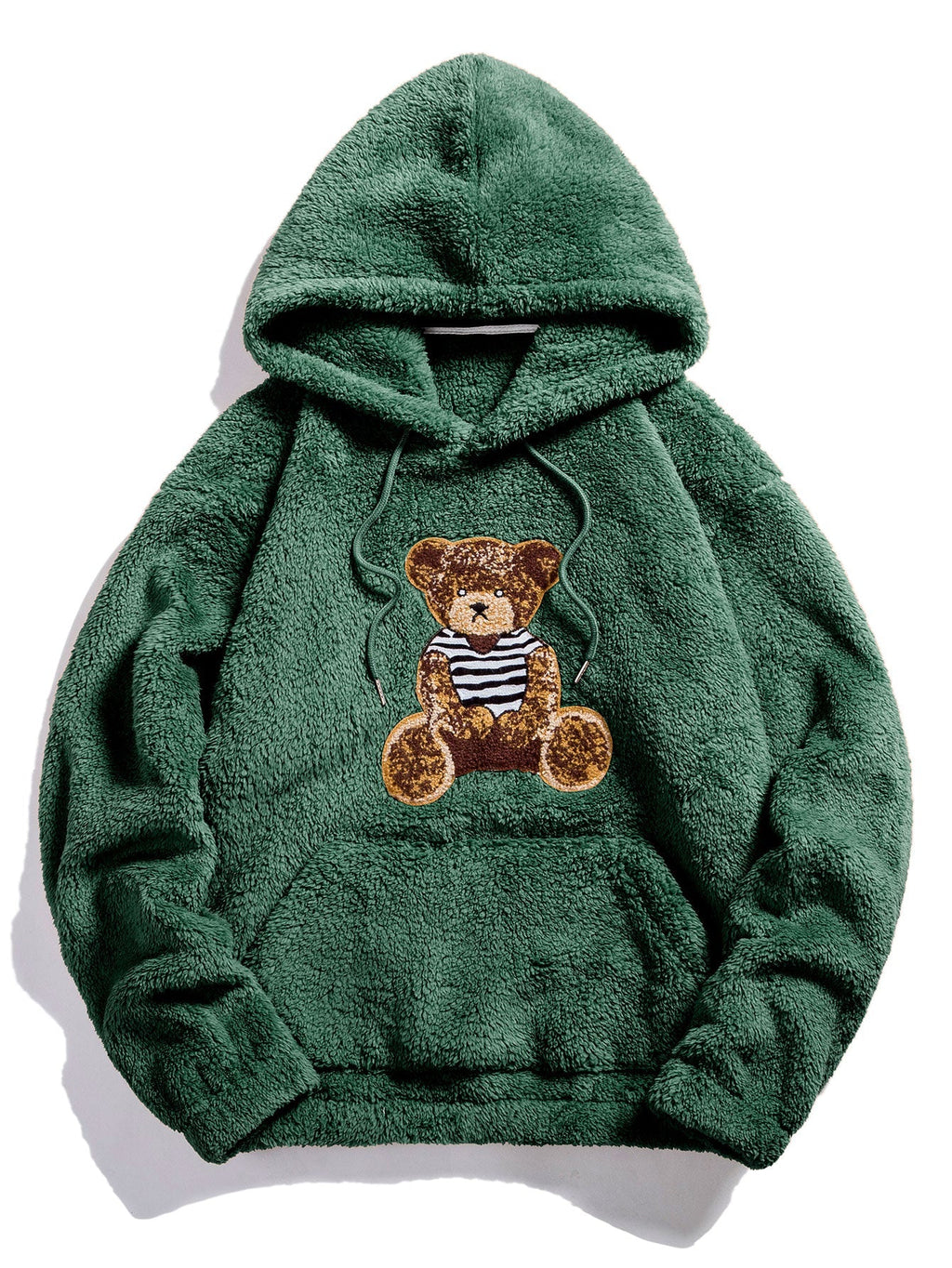 BARONBY Bear Embroidered Hoodie