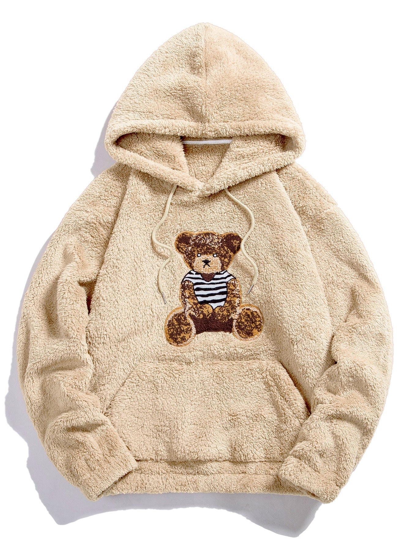 BARONBY Bear Embroidered Hoodie