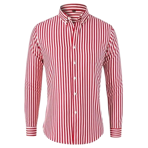 BARONBY Dik Çizgili Pamuk Gömlek