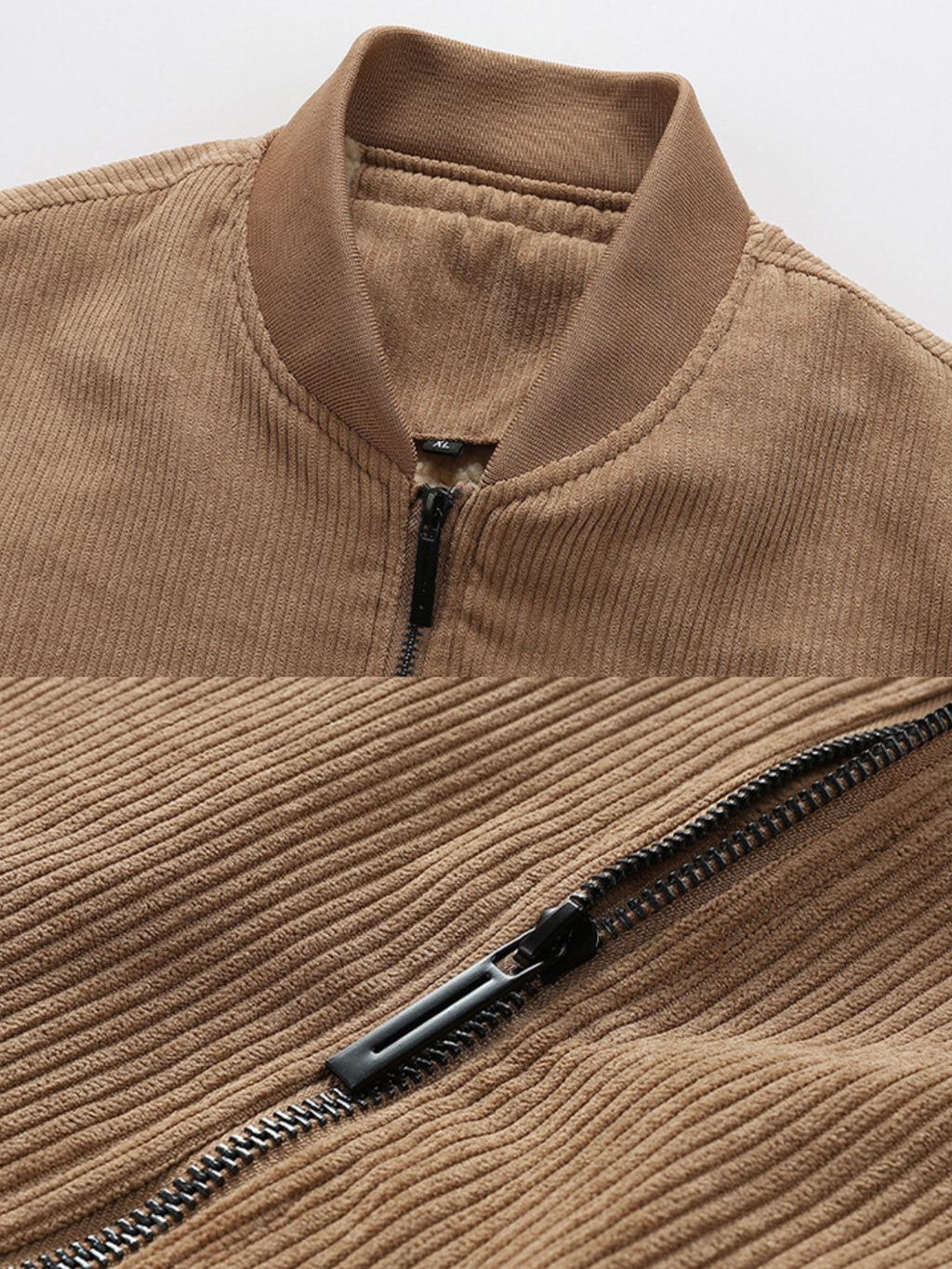 Dicker Thermomantel mit Sherpa-Futter aus Cord