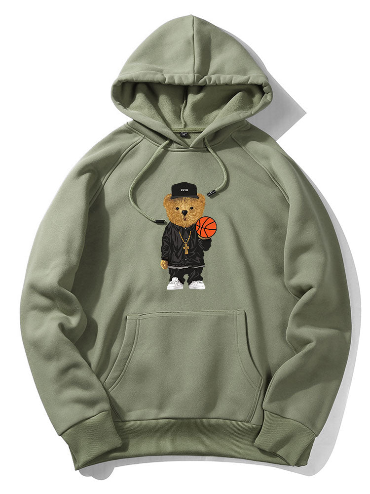 BARONBY Basketball Bear Hoodie