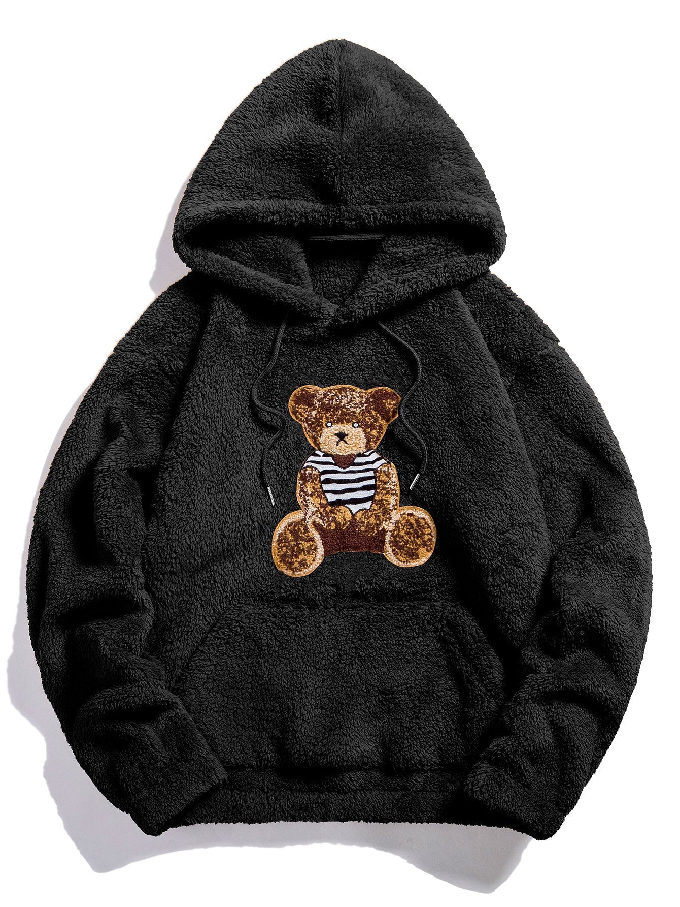 BARONBY Bear Embroidered Hoodie