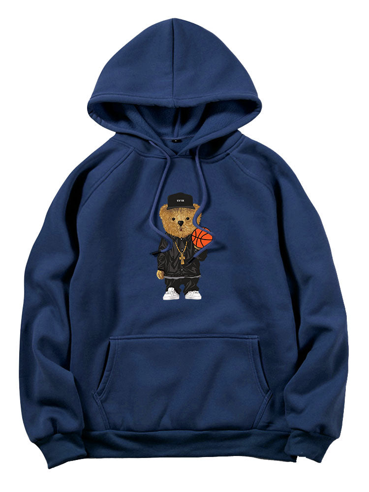 BARONBY Basketball Bear Hoodie