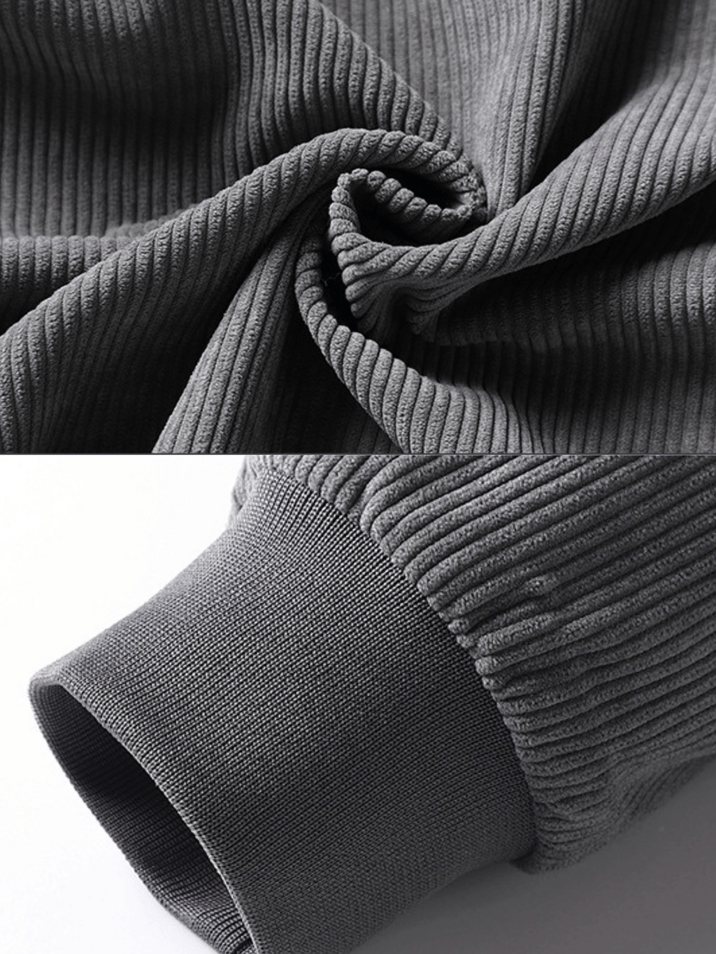 Cord-Sherpa-gefütterter dicker Thermo-Freizeitmantel