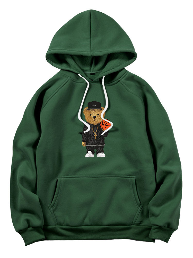 BARONBY Basketball Bear Hoodie