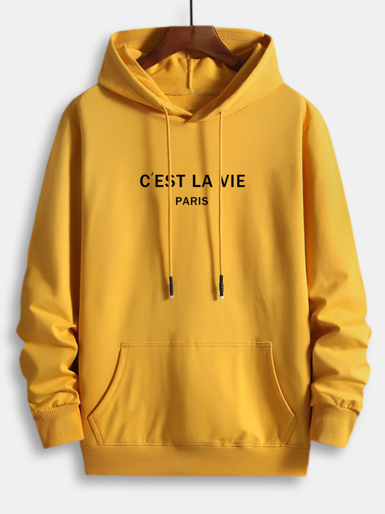 BARONBY Paris Letter Hoodie