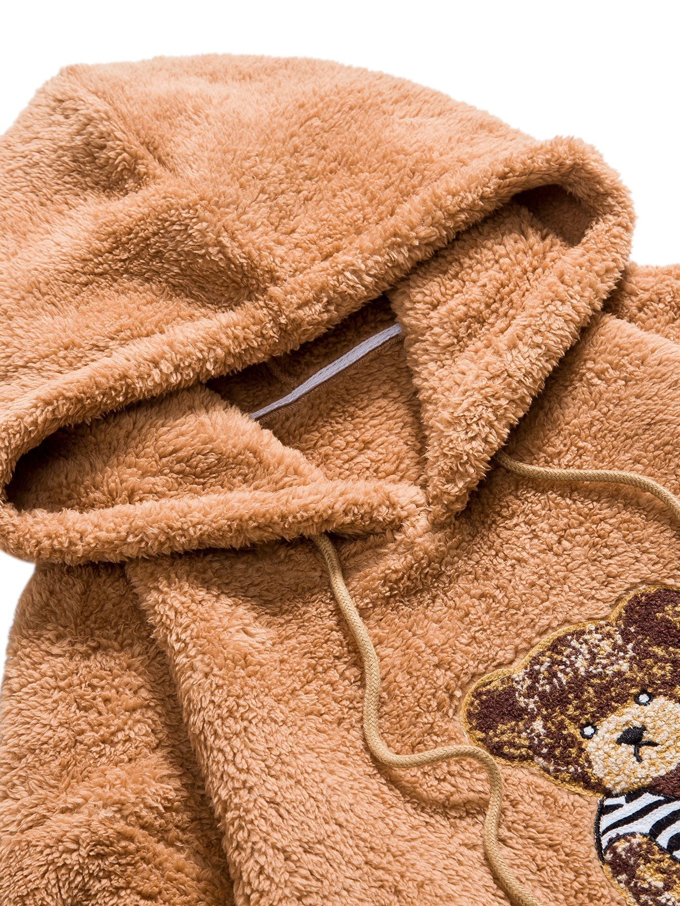 BARONBY Bear Embroidered Hoodie