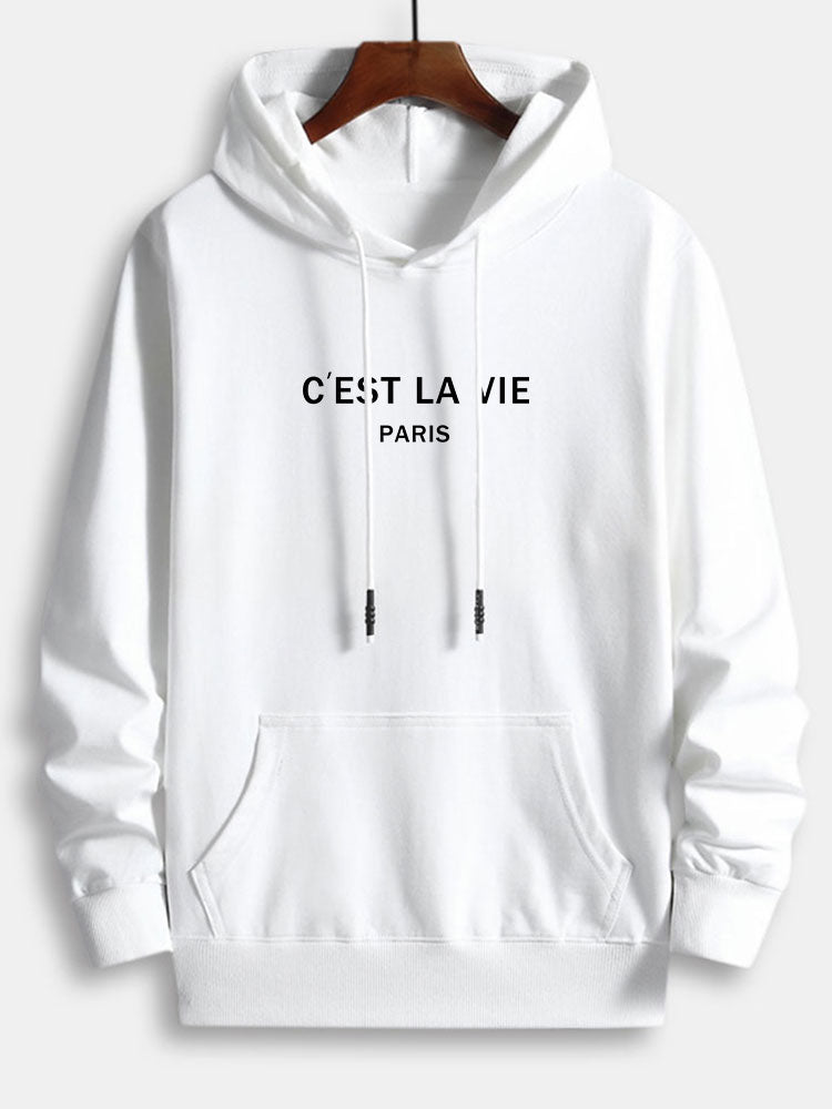 BARONBY Paris Letter Hoodie
