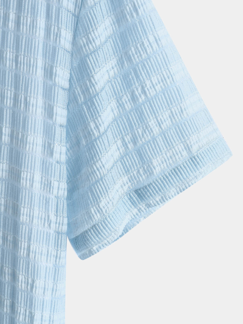 BARONBY Mavi Kısa Kollu Kazak Gömlek