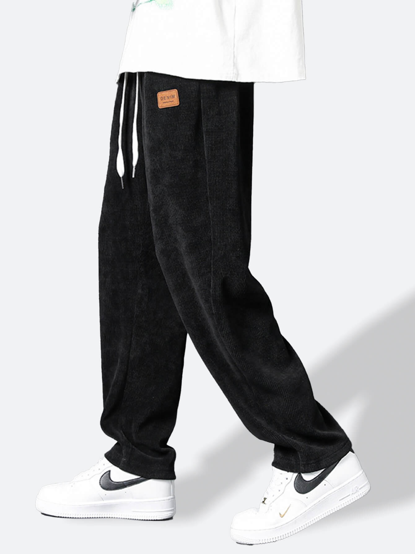 BARONBY Siyah Yamalı Eşofman Altı