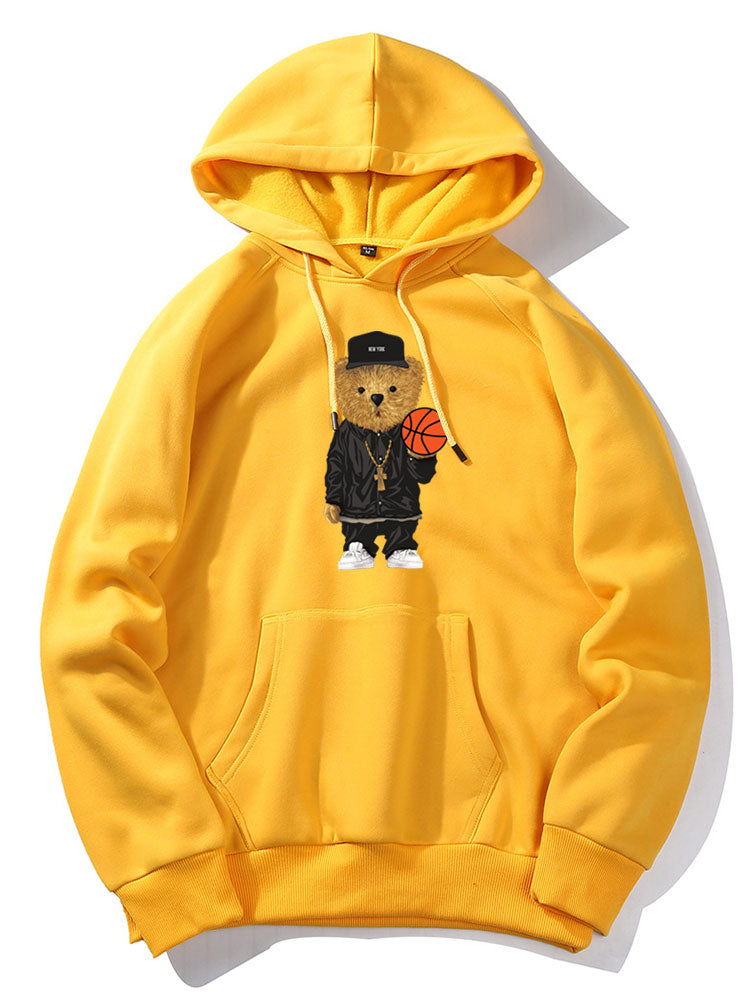 BARONBY Basketball Bear Hoodie