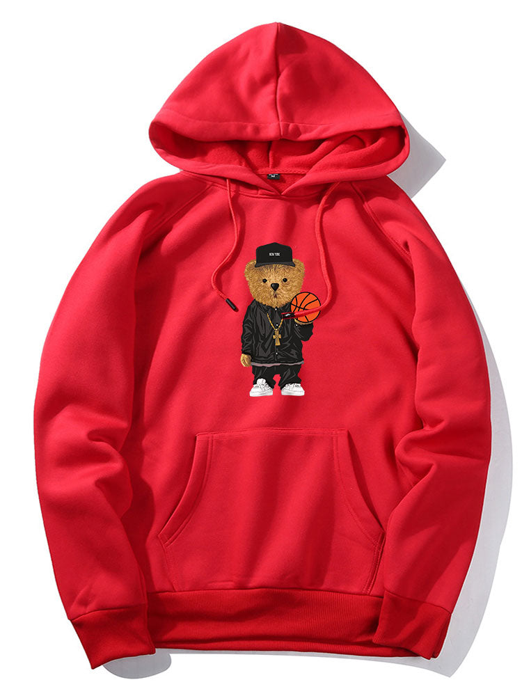 BARONBY Basketball Bear Hoodie