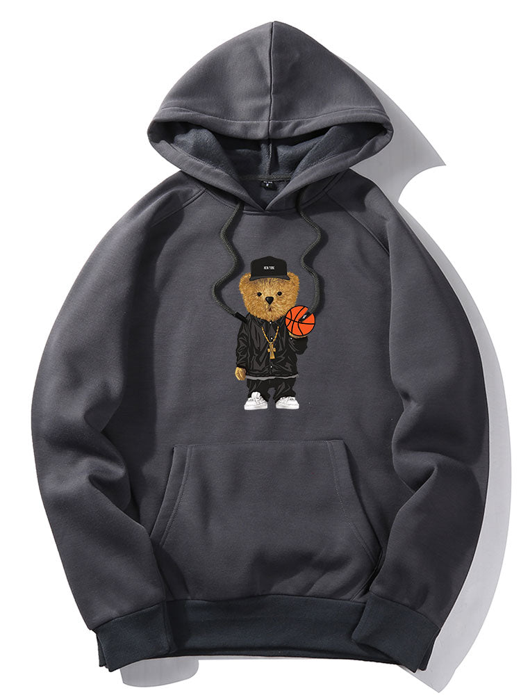 BARONBY Basketball Bear Hoodie