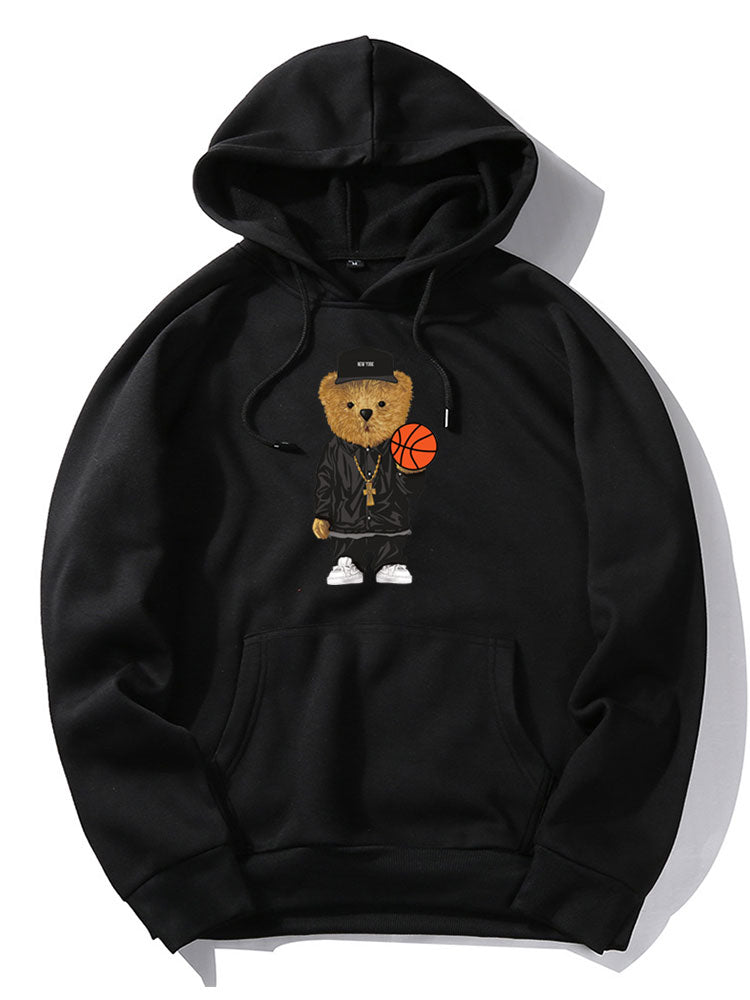 BARONBY Basketball Bear Hoodie