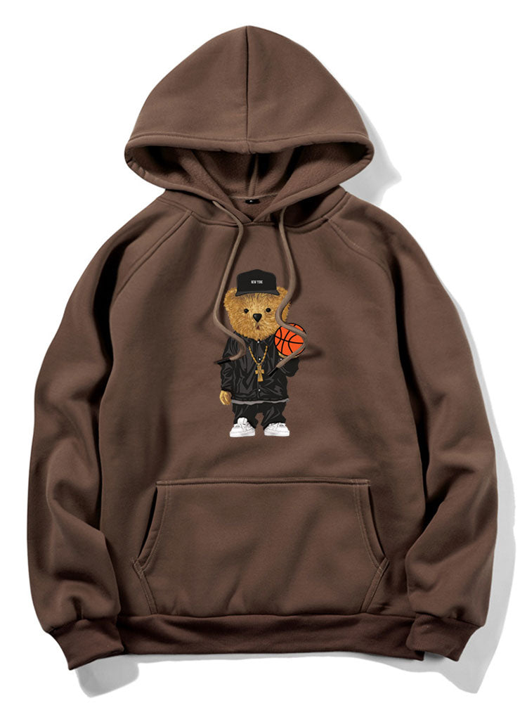 BARONBY Basketball Bear Hoodie