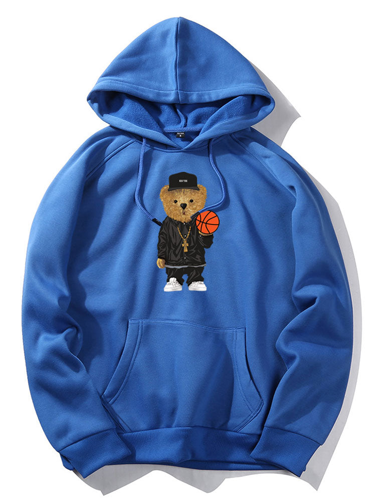 BARONBY Basketball Bear Hoodie
