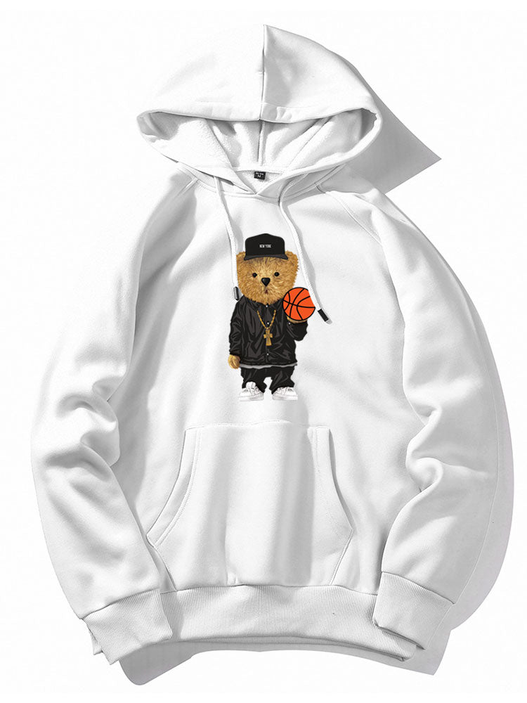 BARONBY Basketball Bear Hoodie