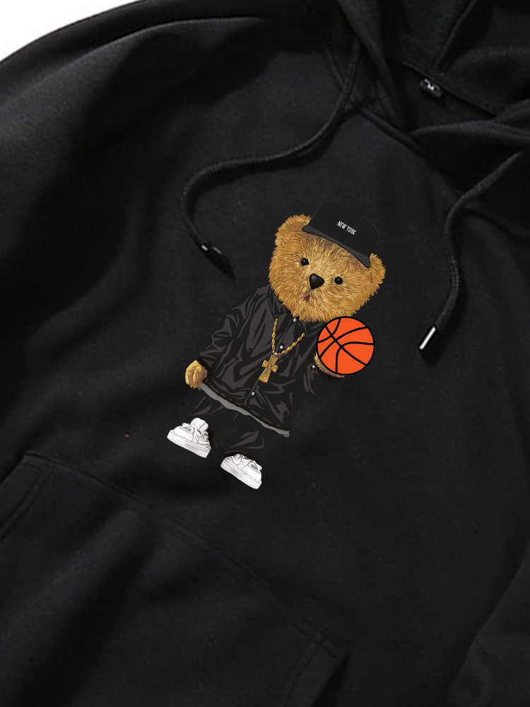 BARONBY Basketball Bear Hoodie