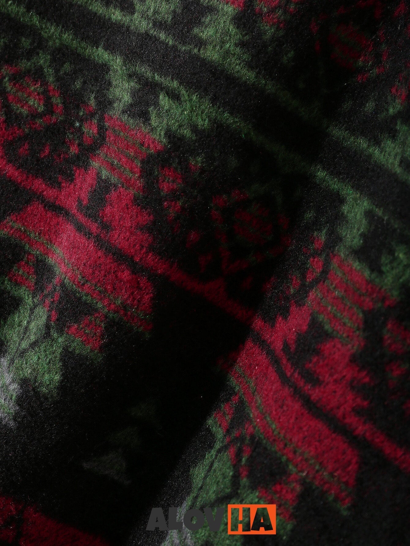 Mens Aztec Flannel Long Sleeve Button Up Overshirt