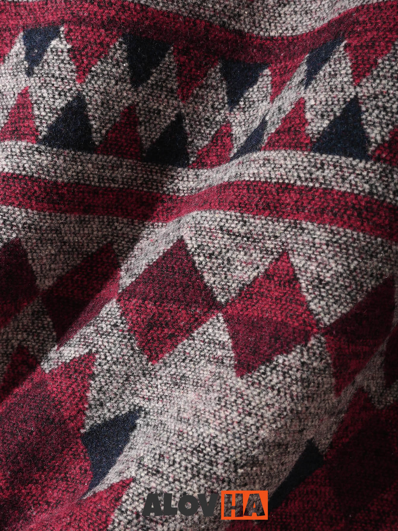 Mens Aztec Flannel Long Sleeve Button Up Overshirt