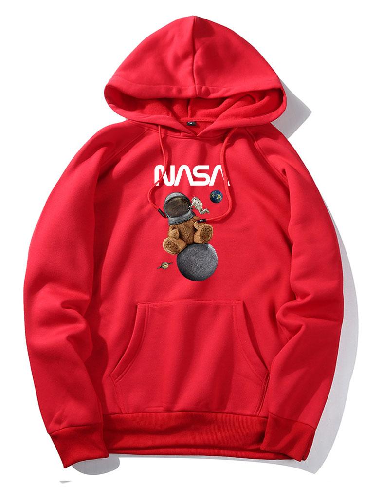 BARONBY NASA Space Bear Hoodie
