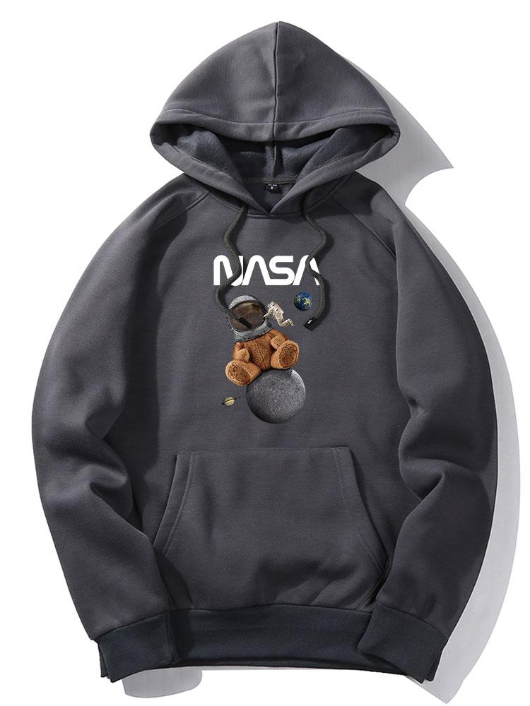 BARONBY NASA Space Bear Hoodie